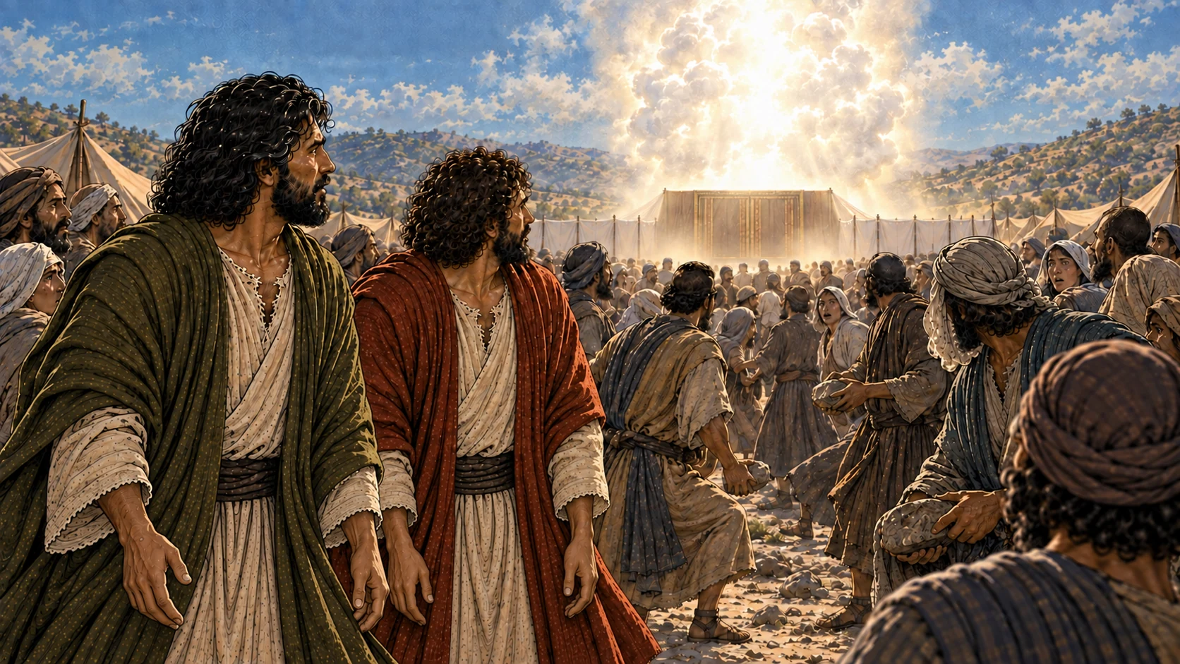 Glory at the tent of meeting