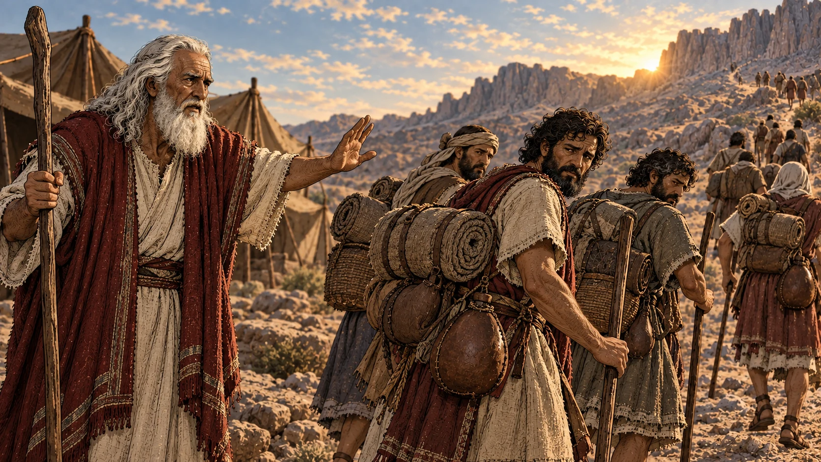 Moses warns them not to go