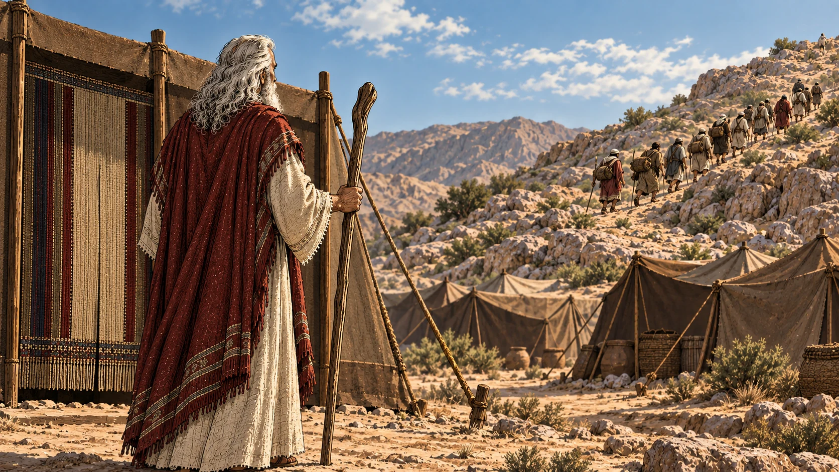 They go up without Moses
