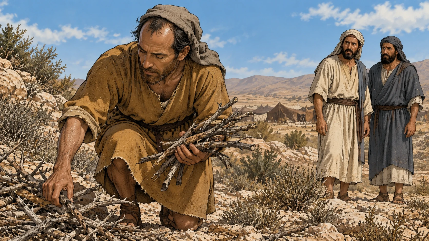 Gathering wood on the Sabbath