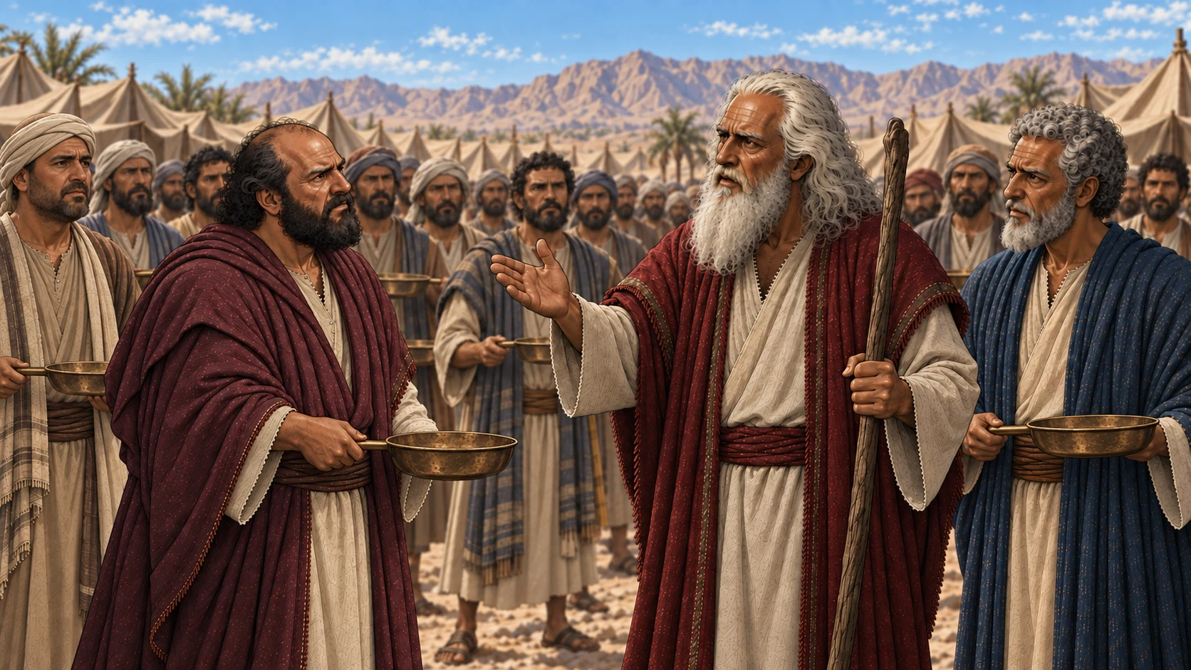 Each man with his firepan