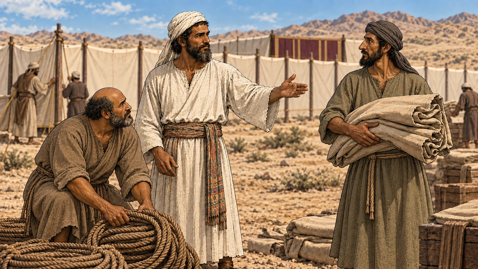 Keep the charge of the tent
