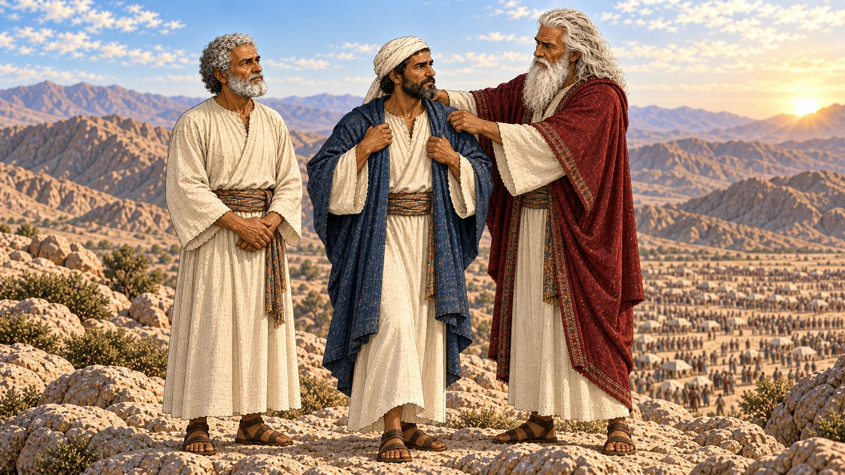 The priesthood passes to Eleazar