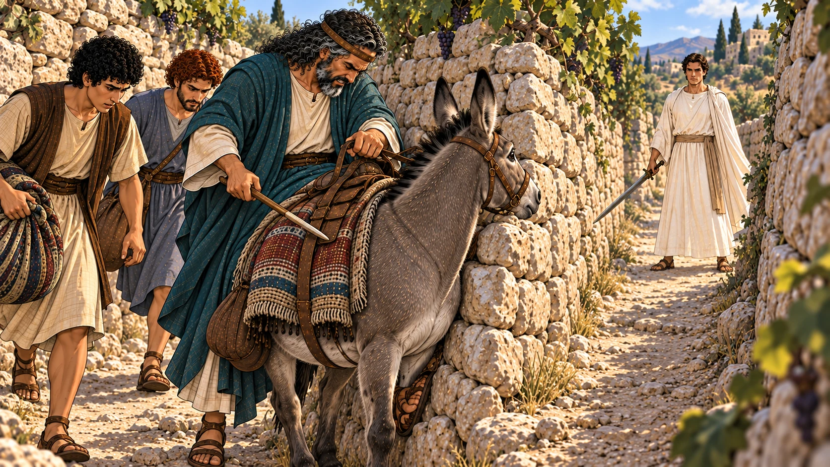 Between the vineyard walls