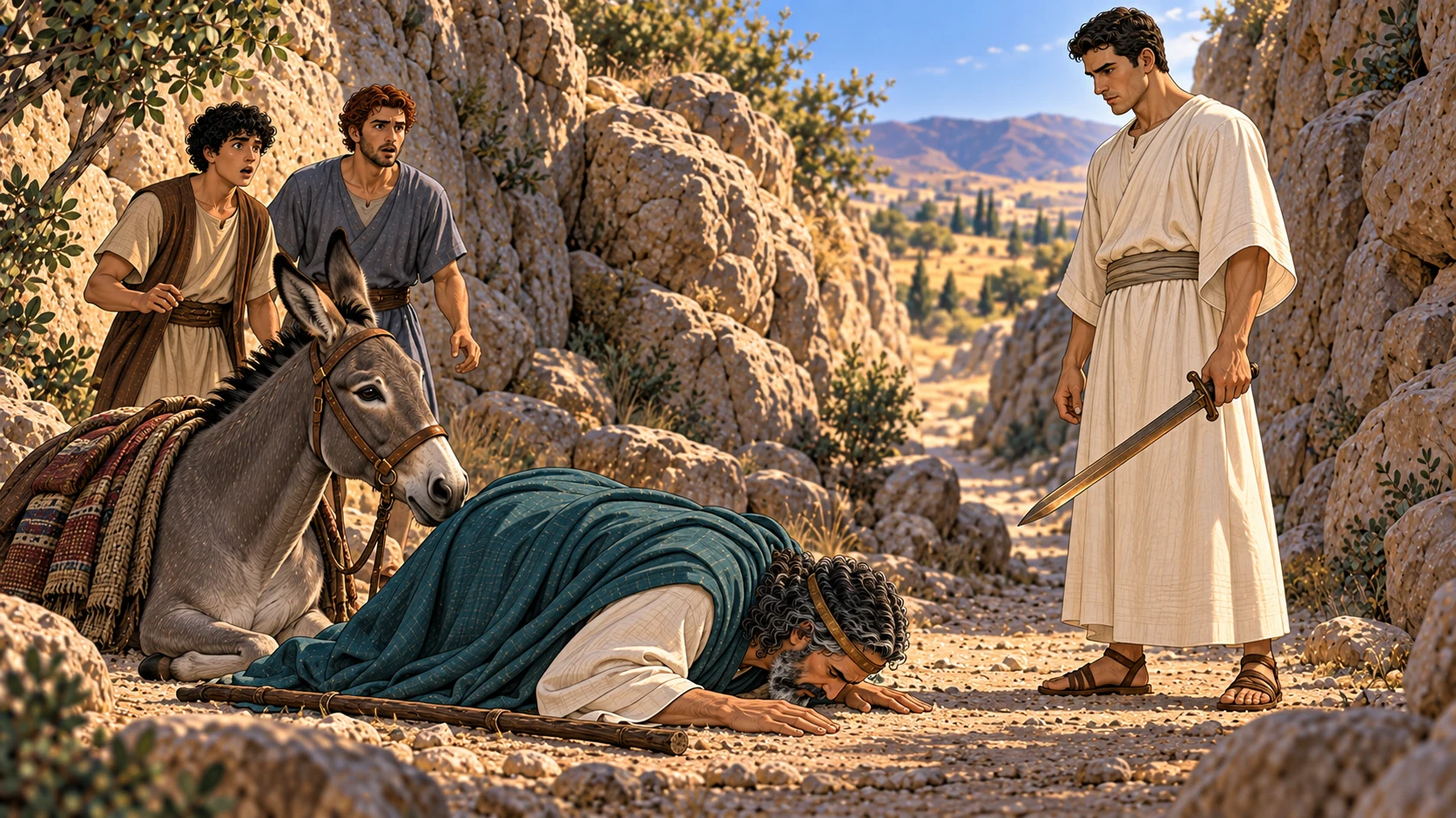 Balaam sees the angel