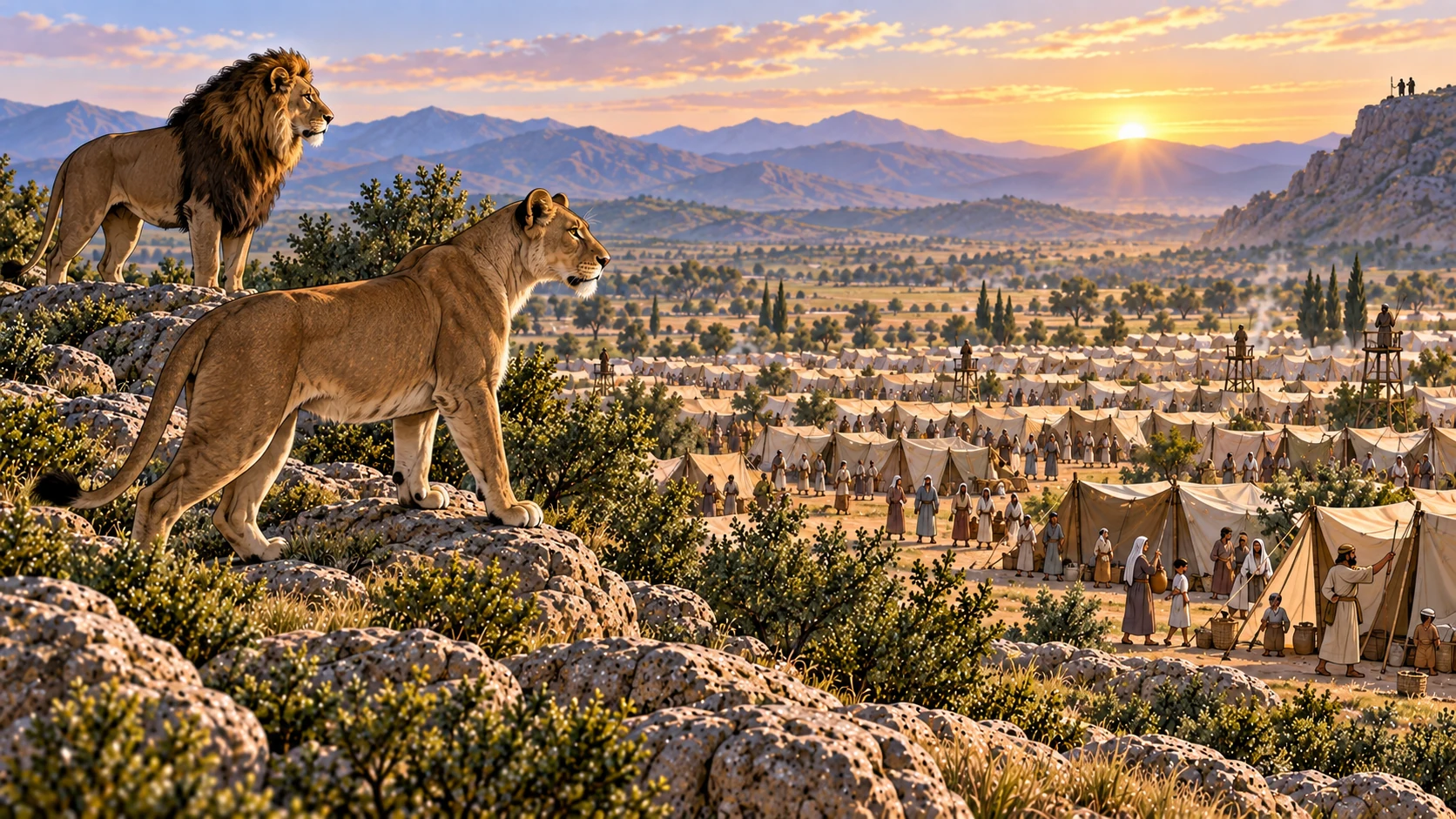 Like a lion rising