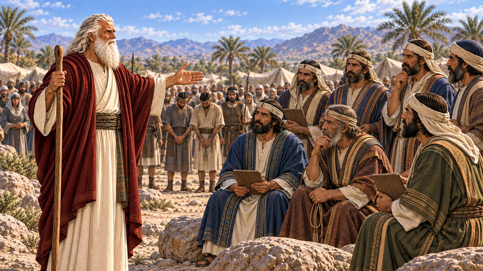 Moses commands the judges