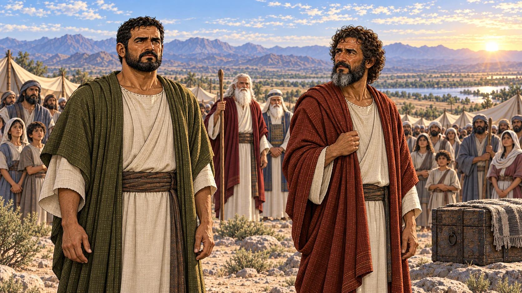 Joshua and Caleb remain