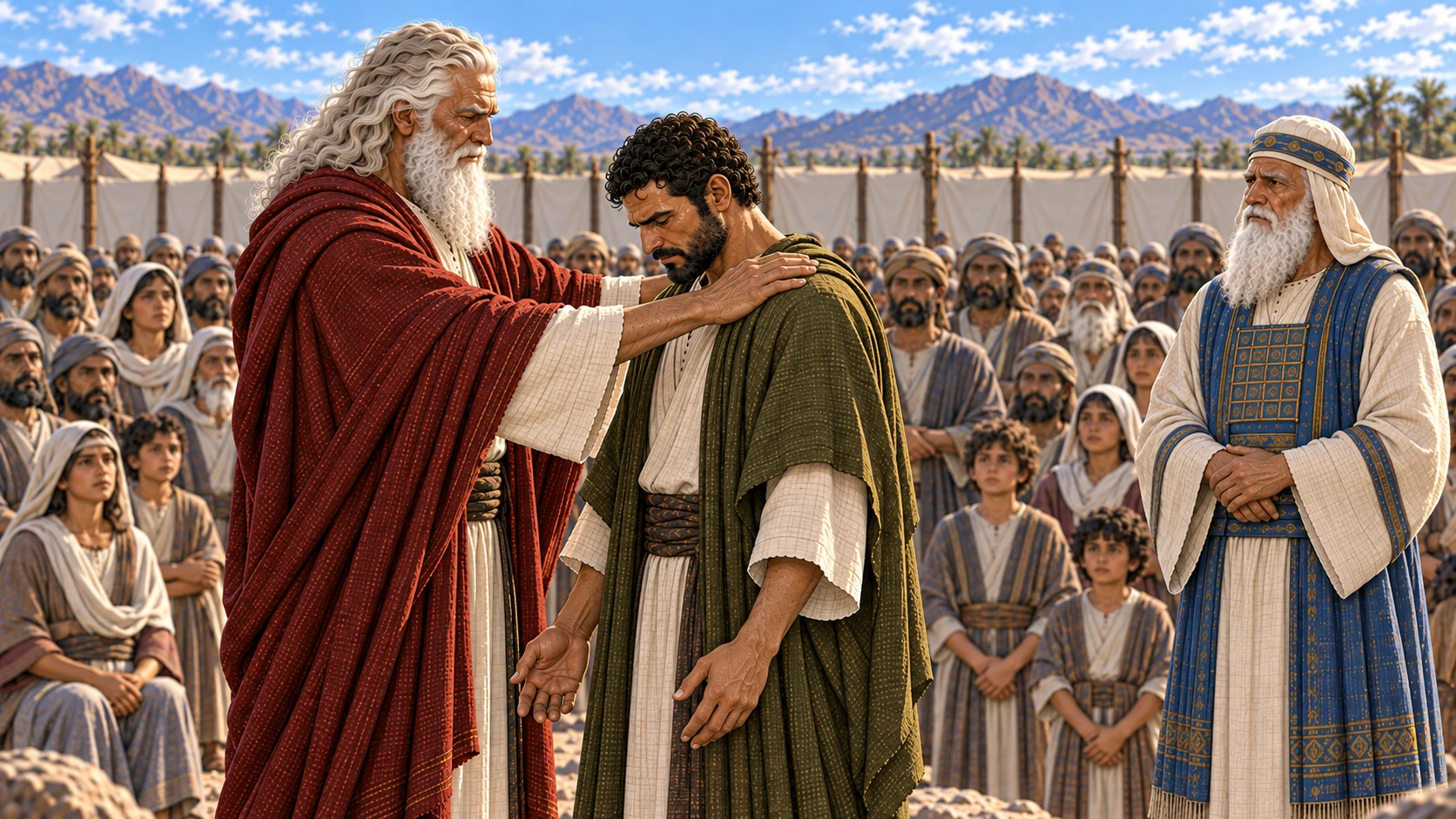Moses commissions Joshua