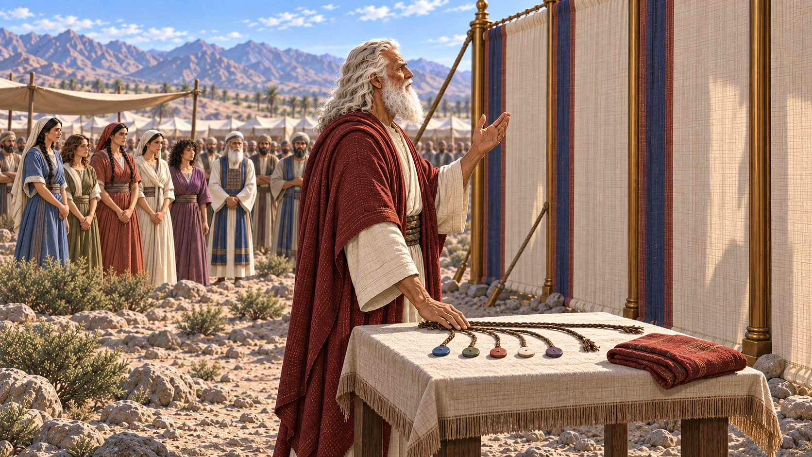 Moses brings their case