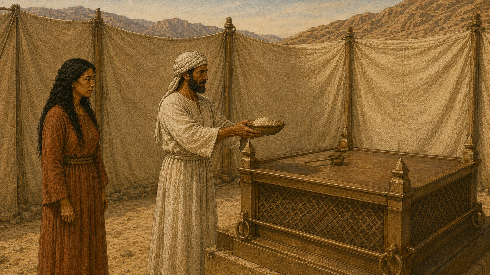 The offering brought near