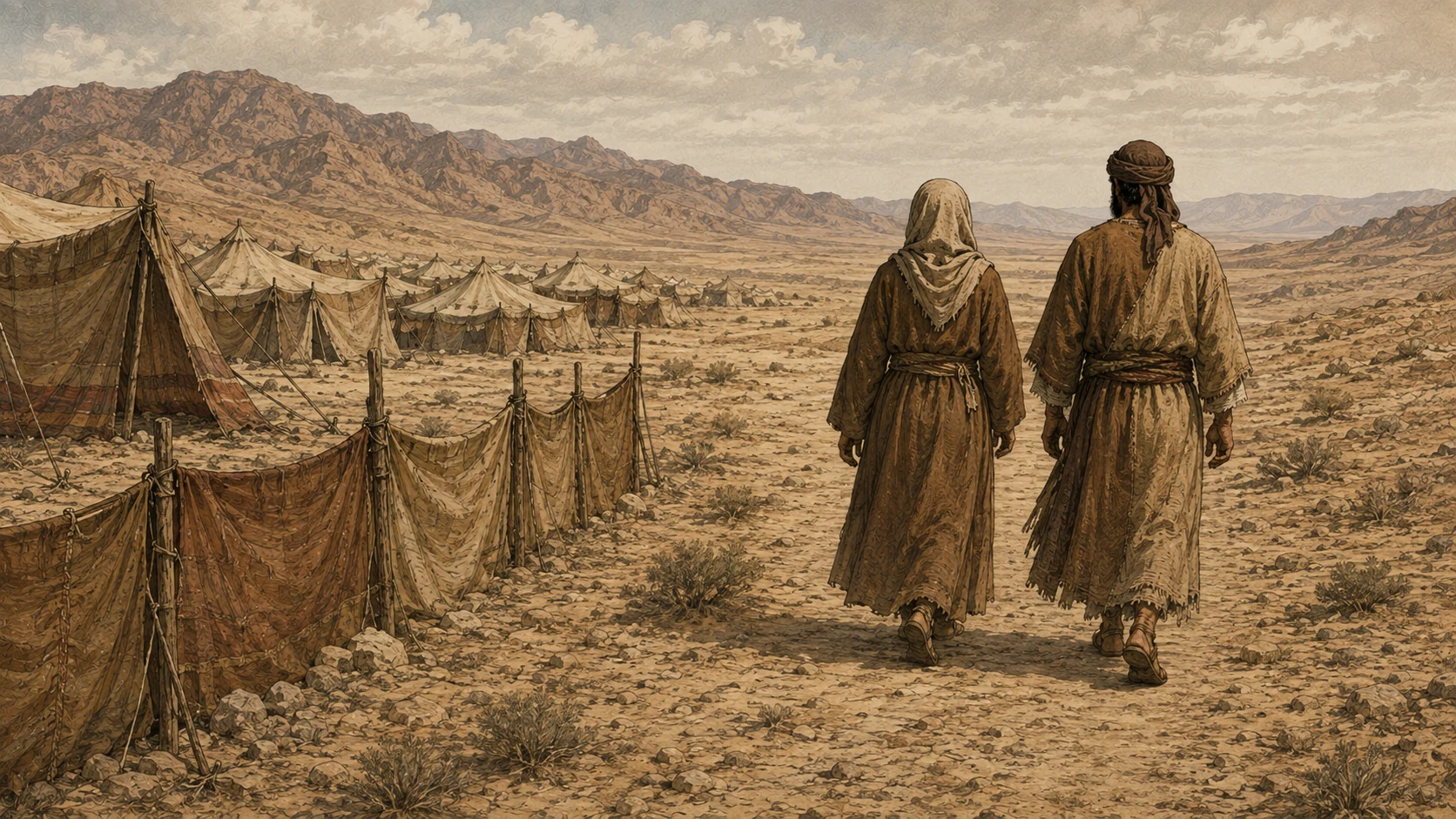 Outside the camp