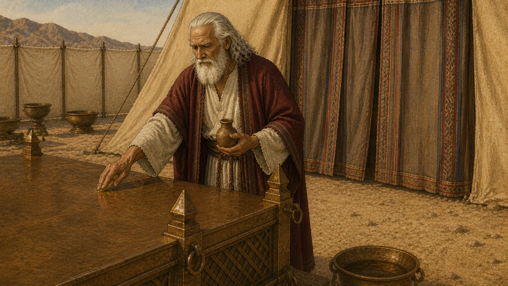 The tabernacle consecrated