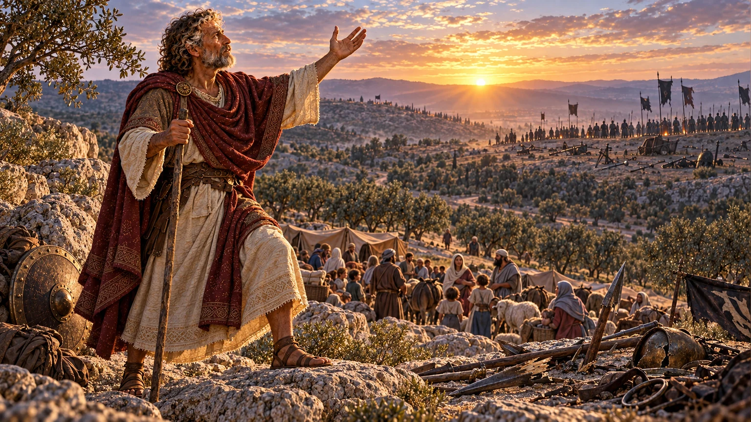 Illustration for Psalms 3:7-8.