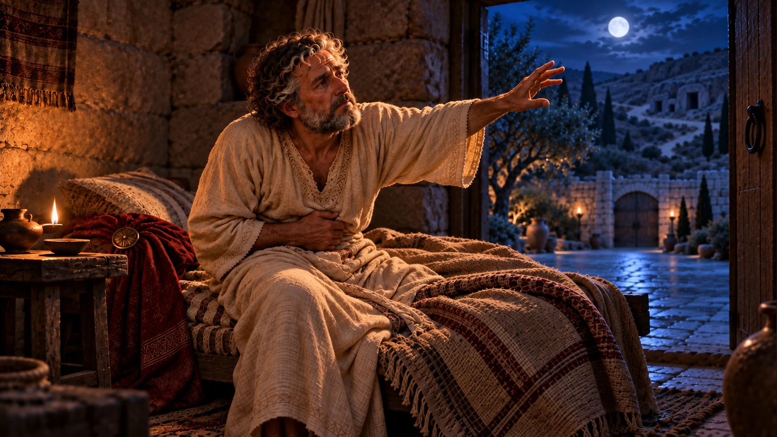 Illustration for Psalms 6:4-5.