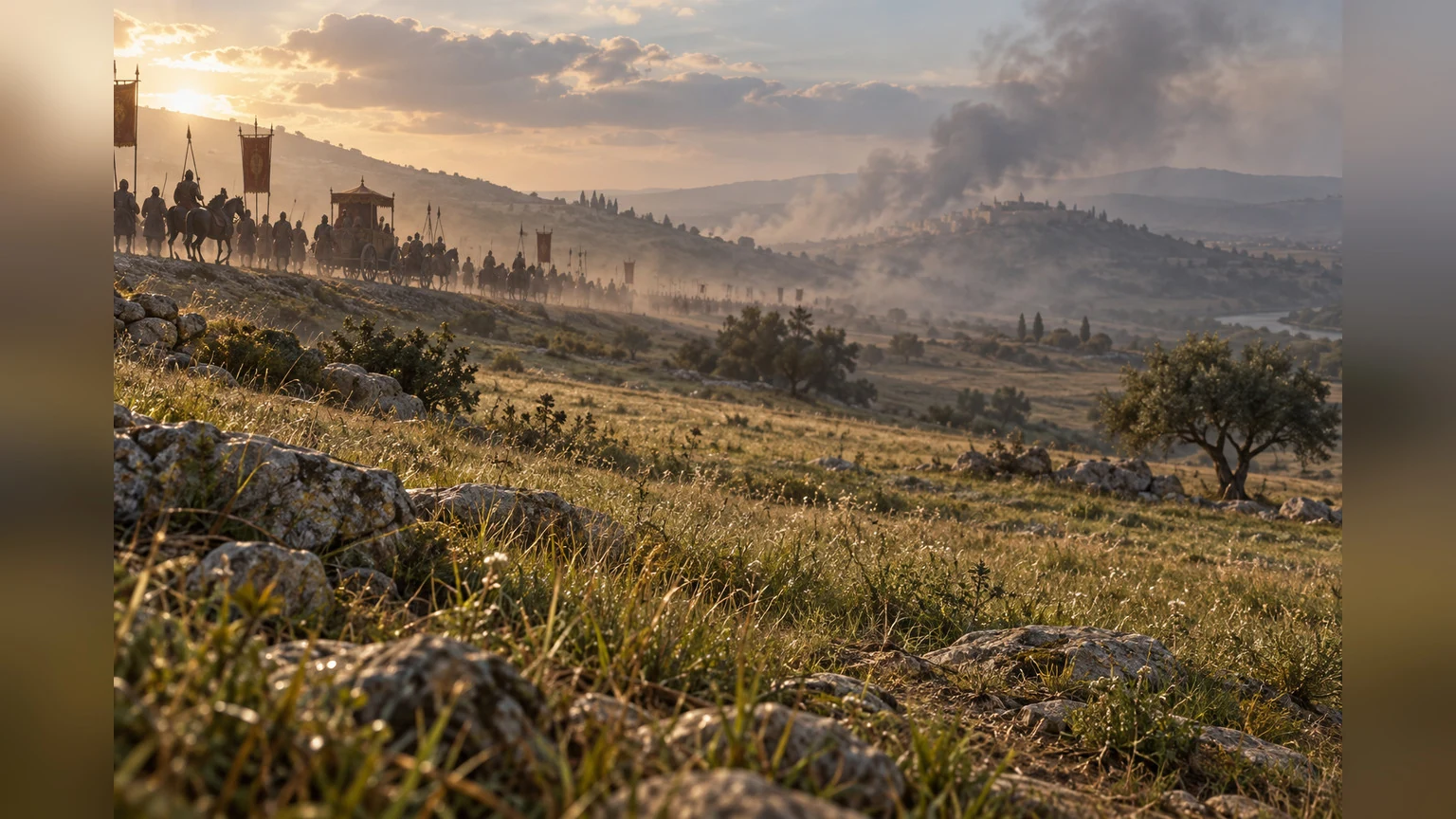 An enemy's apparent glory fades like smoke over pasture.