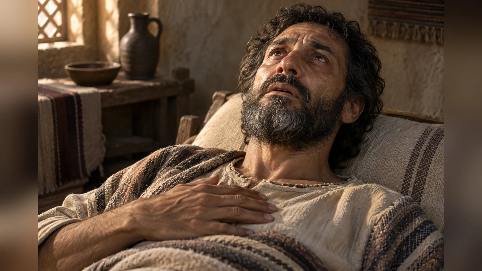 The sick speaker confesses and asks to be healed.