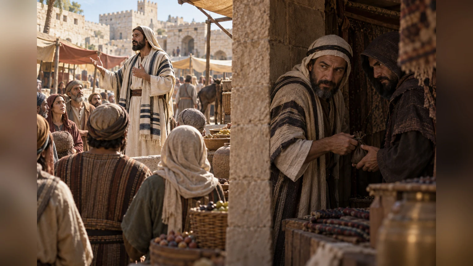 A person recites covenant words while joining a thief.