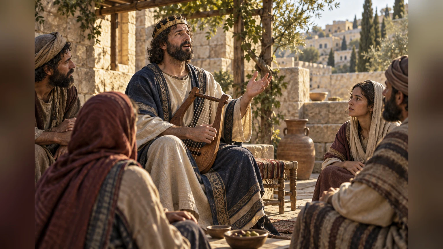 David begins to speak in praise.
