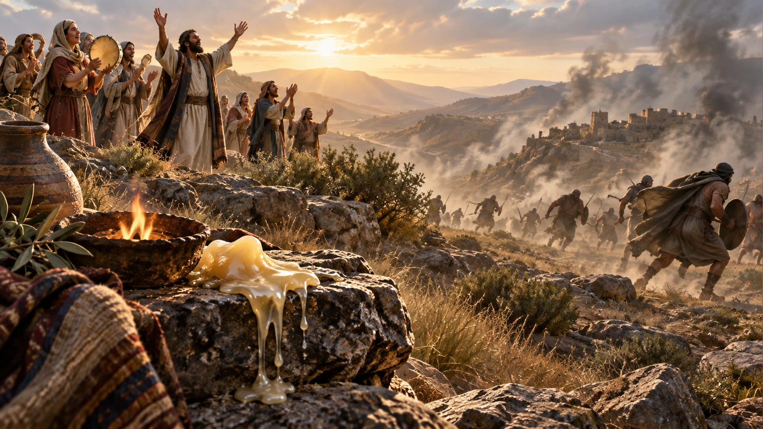 The righteous rejoice as enemies scatter like smoke.