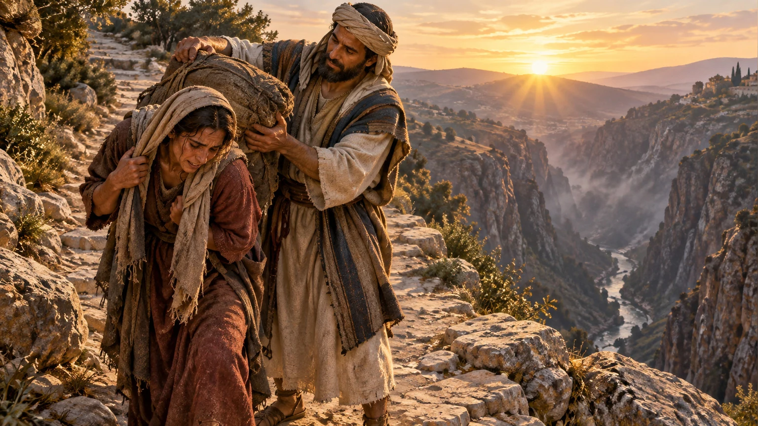A companion lifts a weary person’s burden.