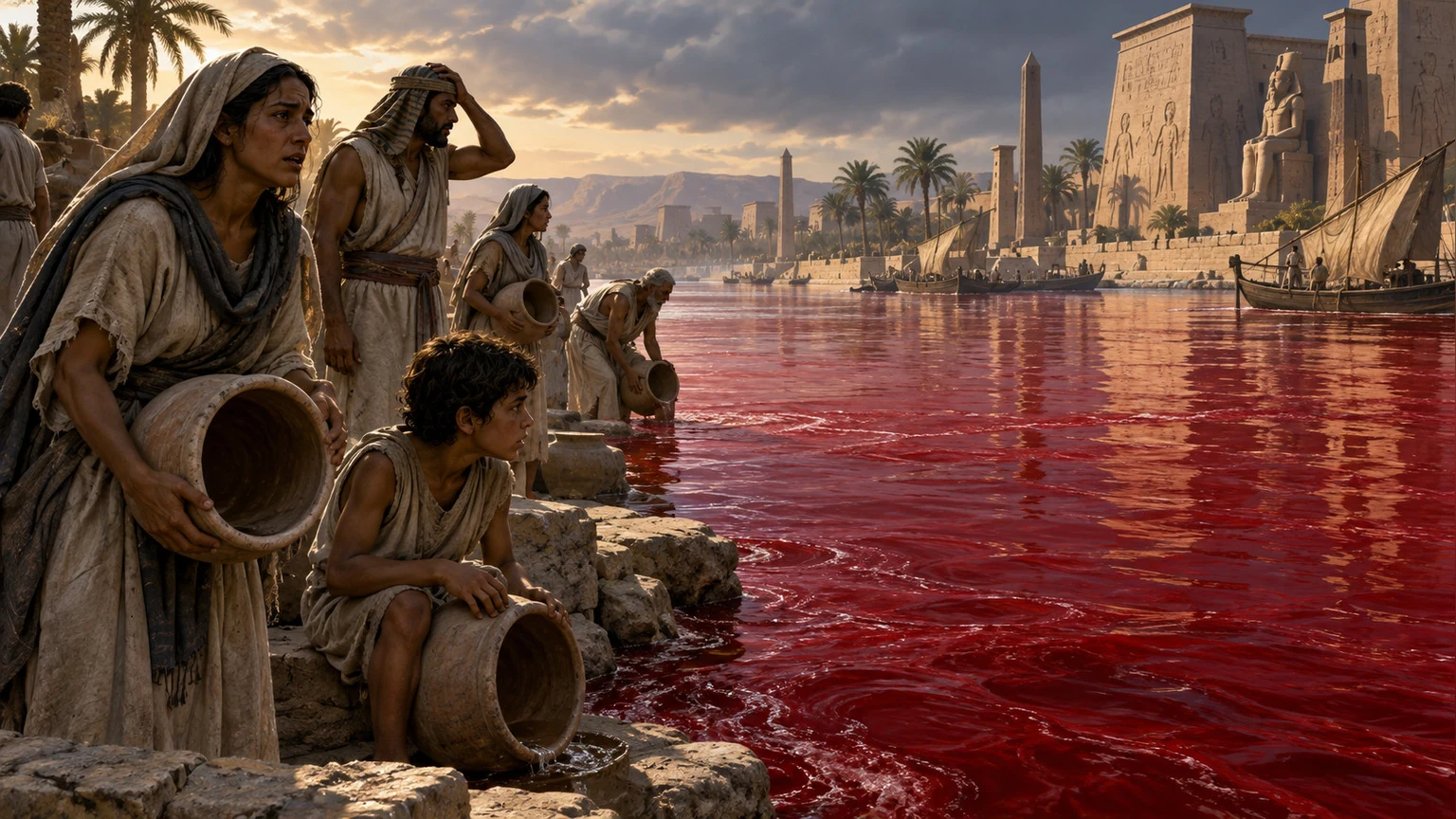 Egyptian waterways turn undrinkable.