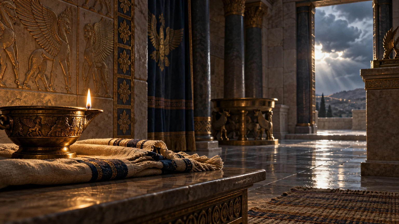 A quiet sanctuary follows the storm.