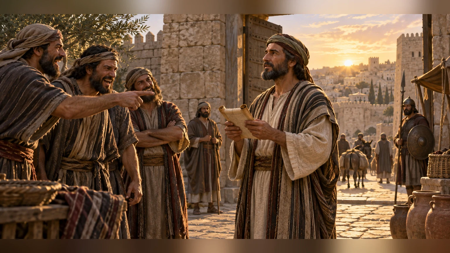 a taunted speaker finds a truthful answer and commits to lasting obedience.