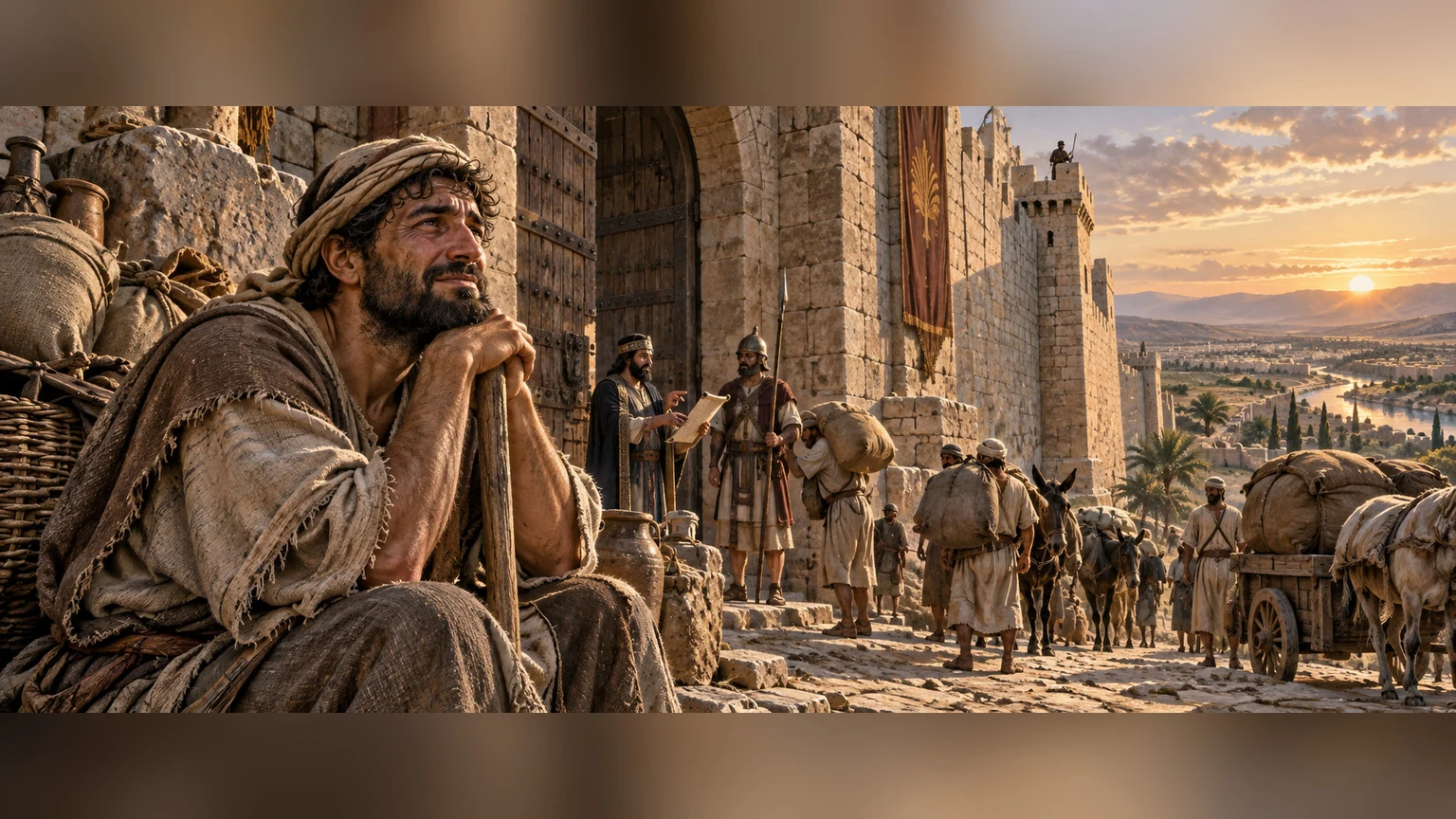 a just servant waits under oppression until his eyes grow tired.