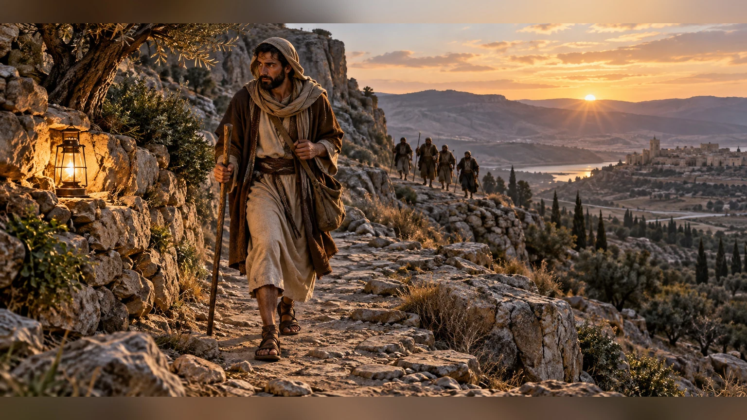 approaching pursuers contrast with confidence that Yahweh is nearer still.