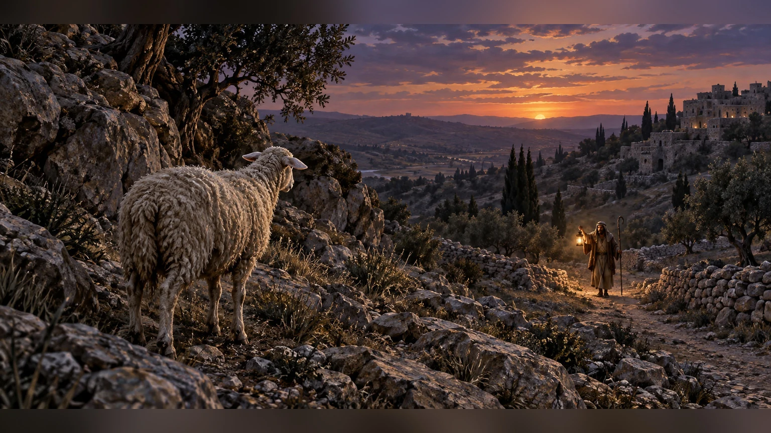 a lost sheep waits to be sought; this vulnerable image closes the whole psalm.