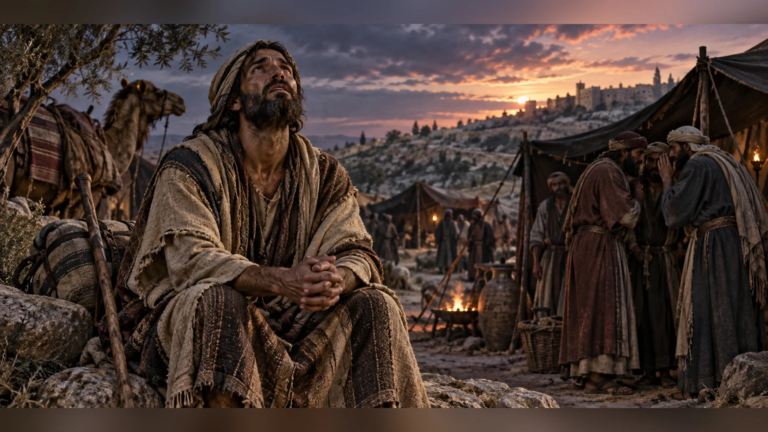 A sojourner calls for rescue from the lies surrounding him.