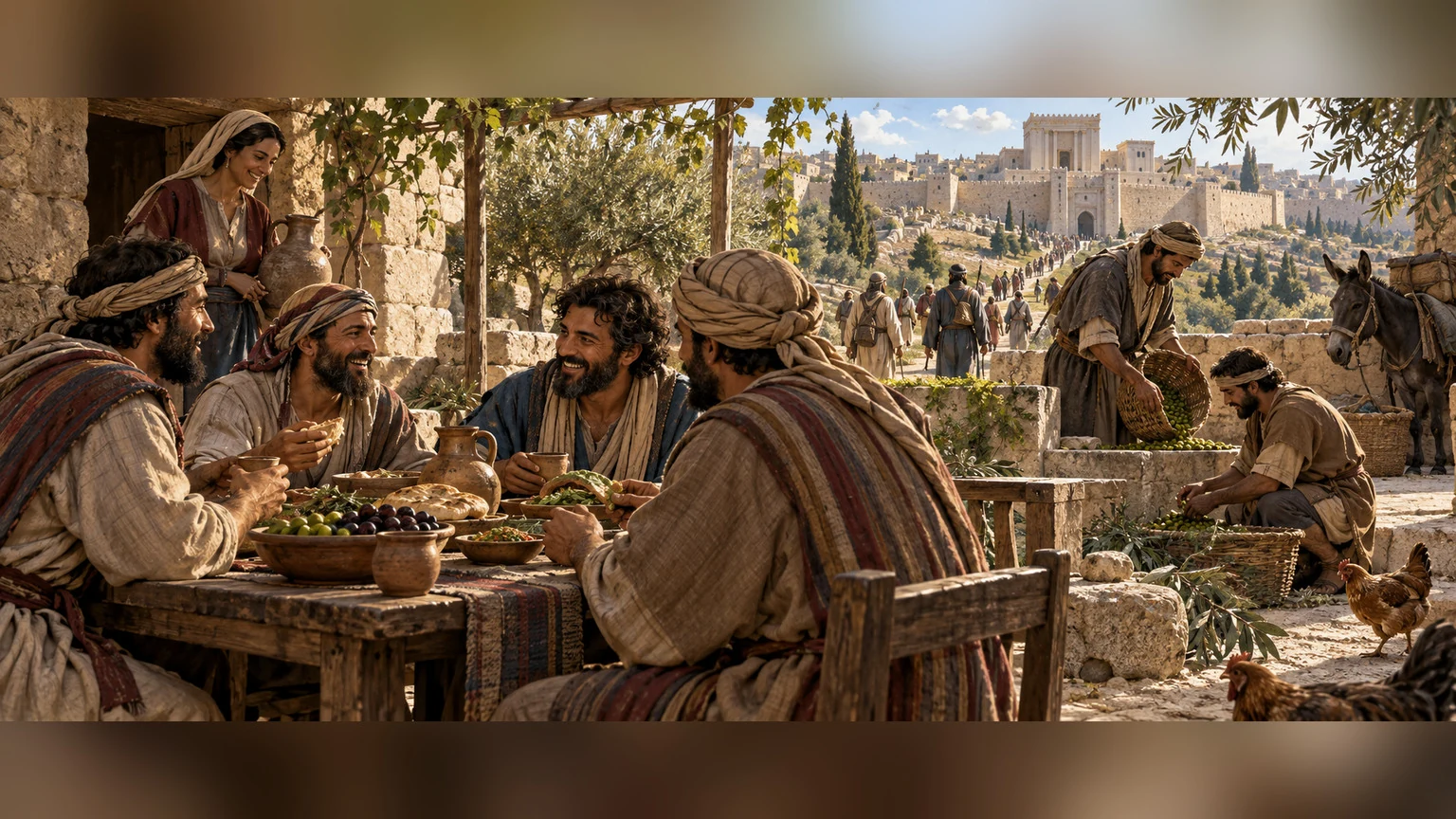Brothers share an unforced moment of belonging around a common space.