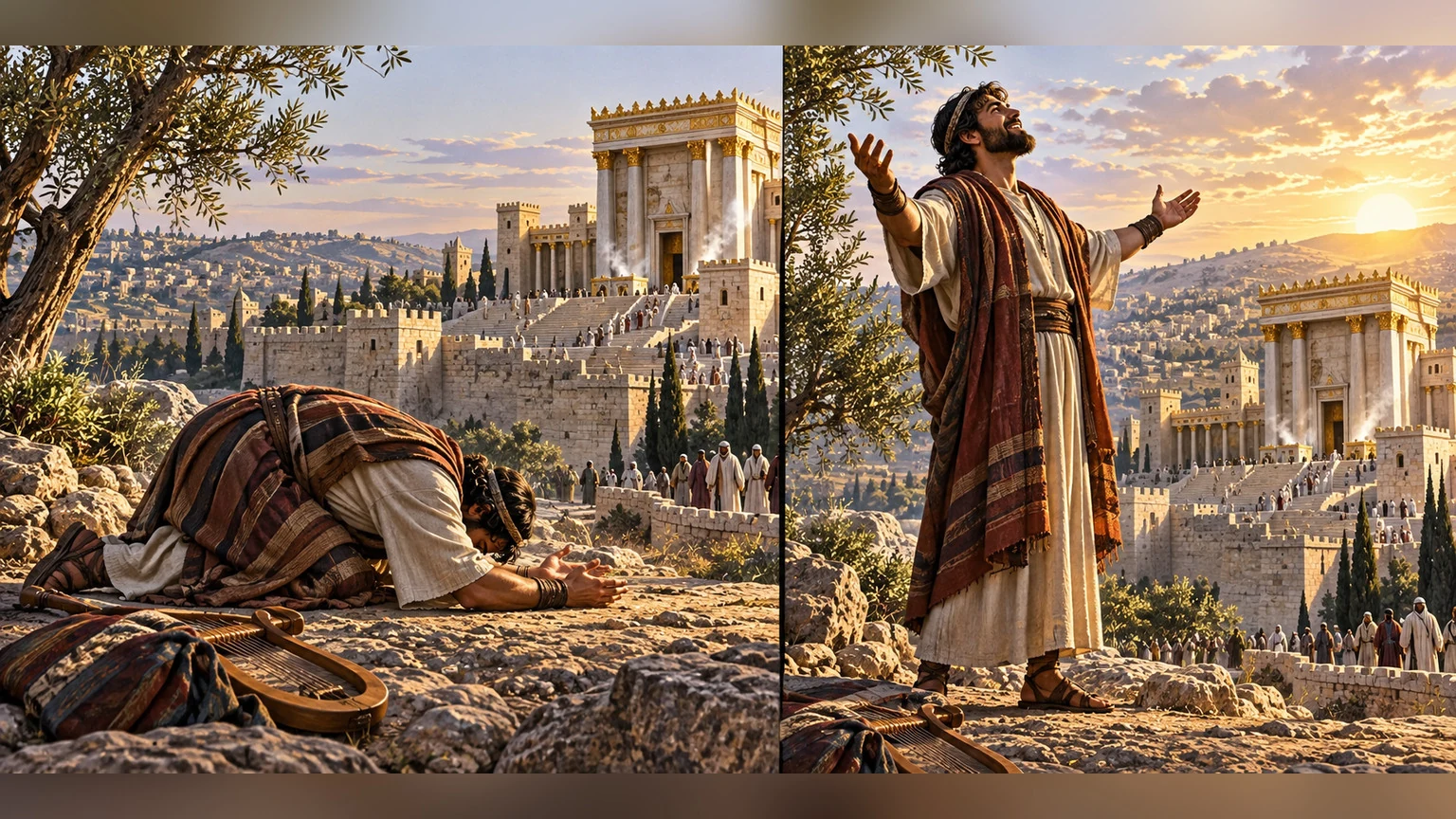 A whole-hearted singer bows toward the temple and recalls receiving inward courage.
