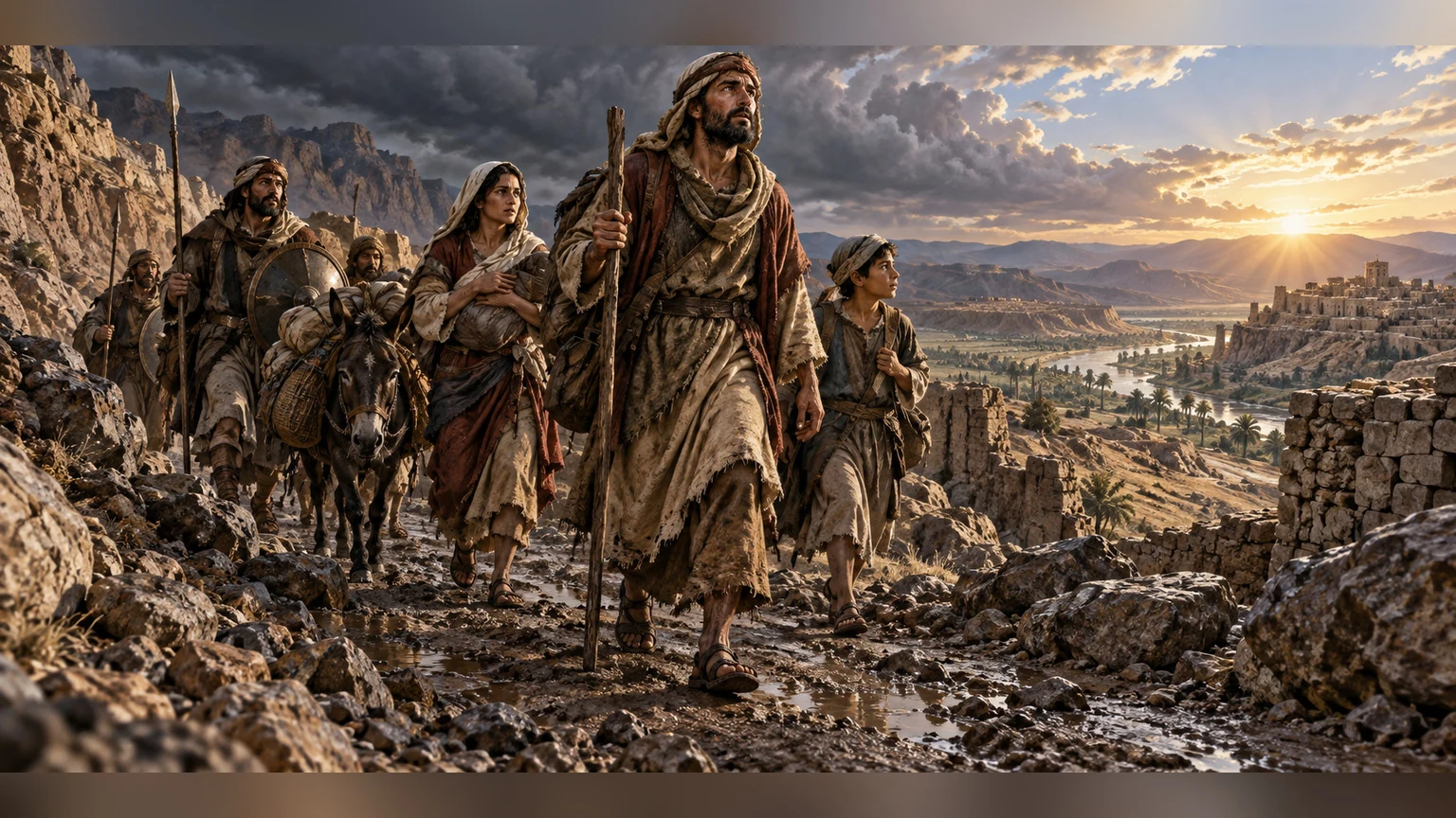 A person walks through continuing trouble, trusting completion while still asking not to be abandoned.