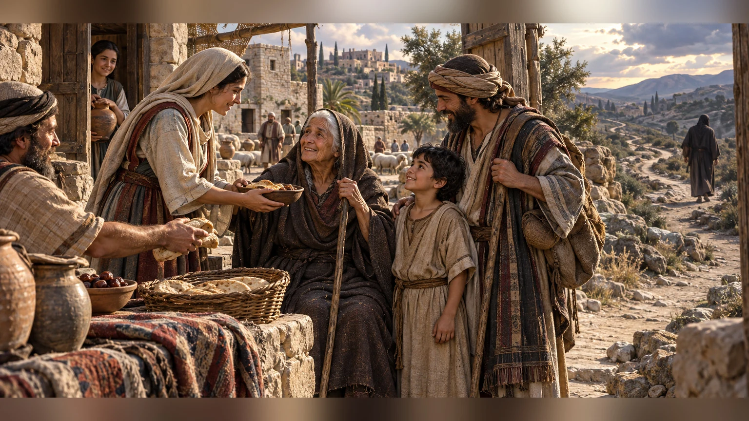 A widow, orphan, and sojourner receive care while the wicked path bends away.