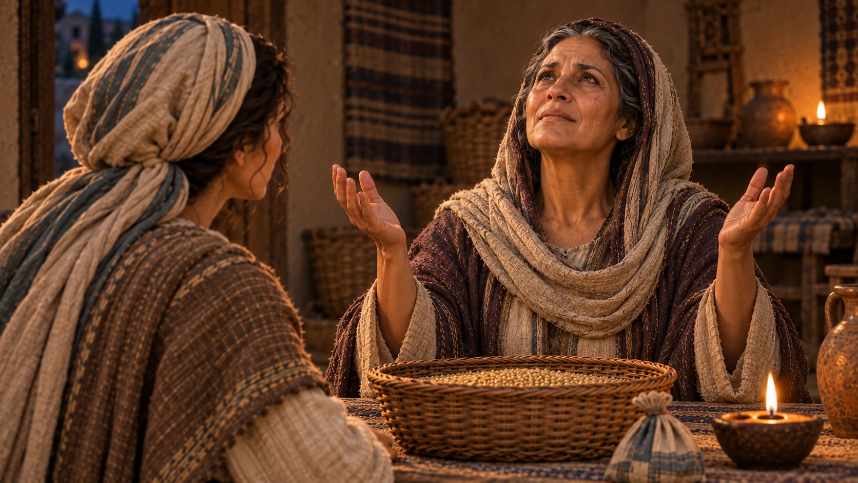 Naomi blesses Boaz and recognizes enduring kindness.