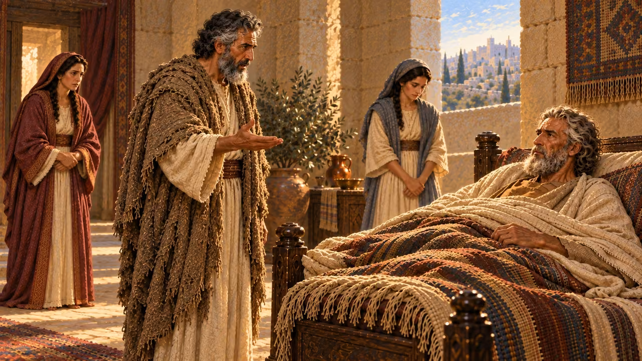 Nathan addresses David gravely about Adonijah’s feast and the succession.