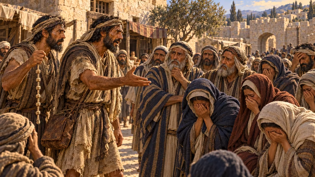 The messengers reach Gibeah