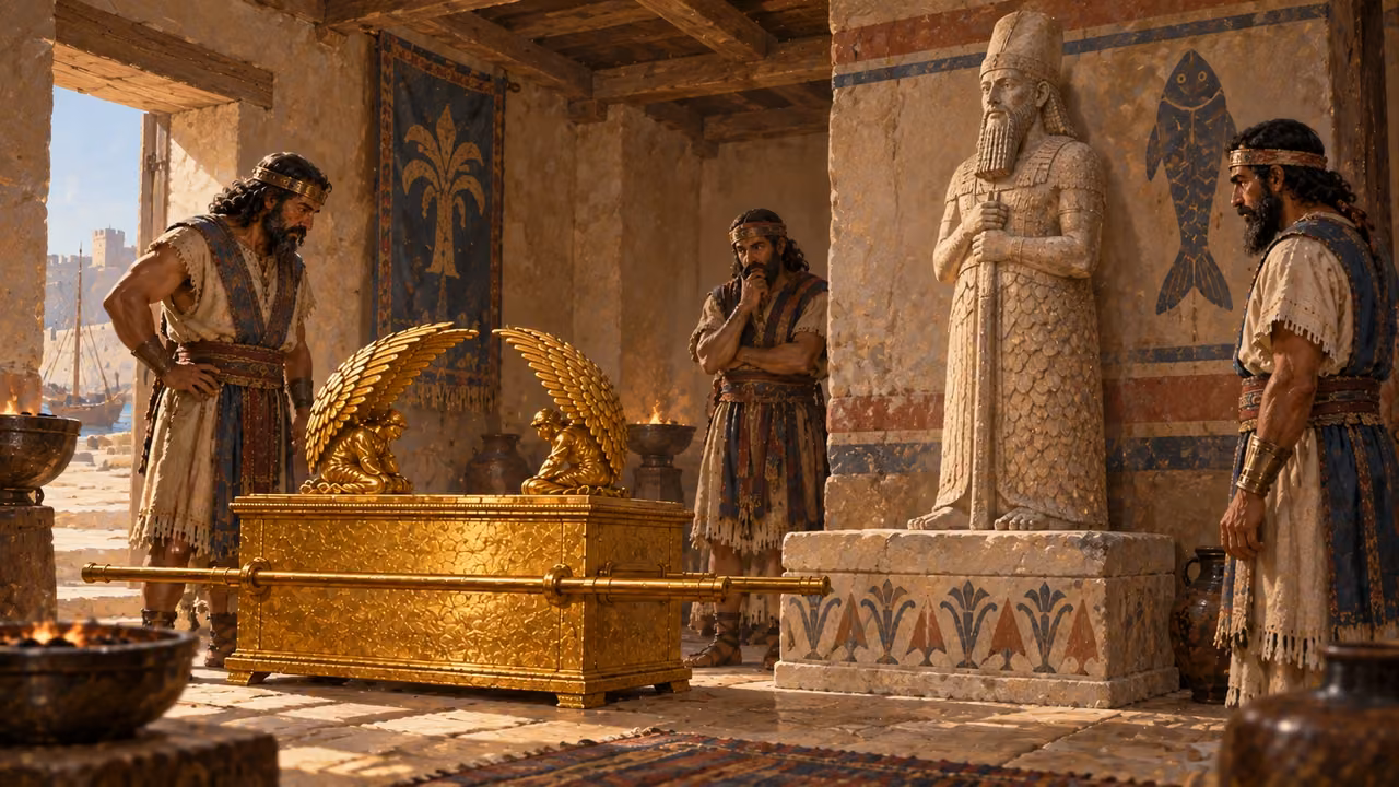 The ark beside Dagon