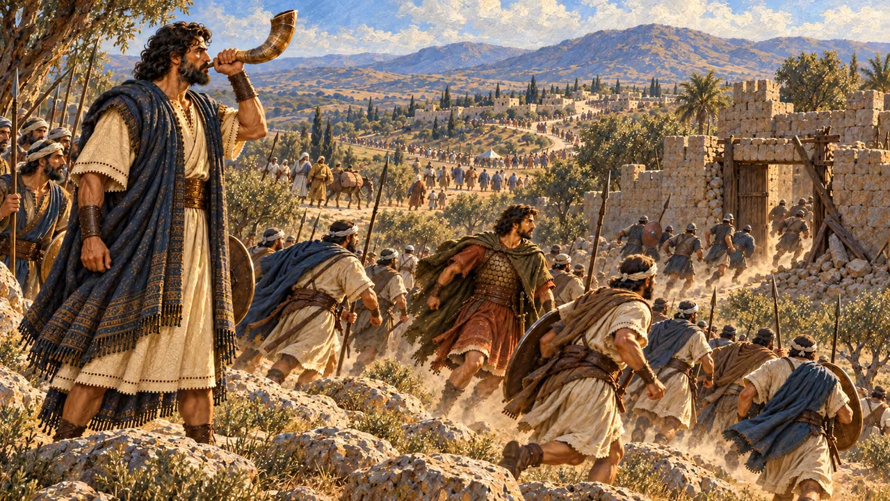 Jonathan strikes the garrison