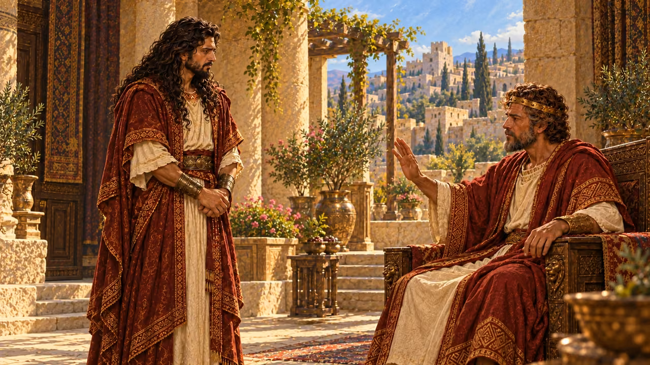 David raises his palm and declines Absalom’s invitation.