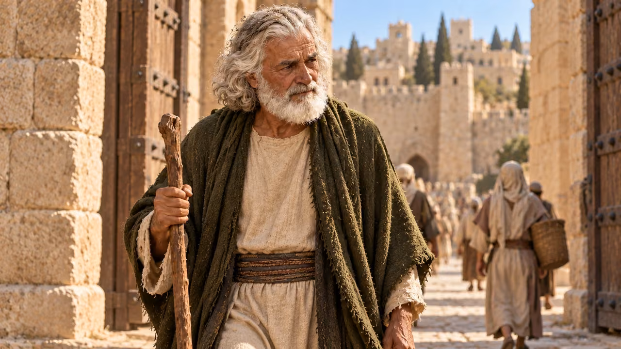 Hushai returns to Jerusalem.