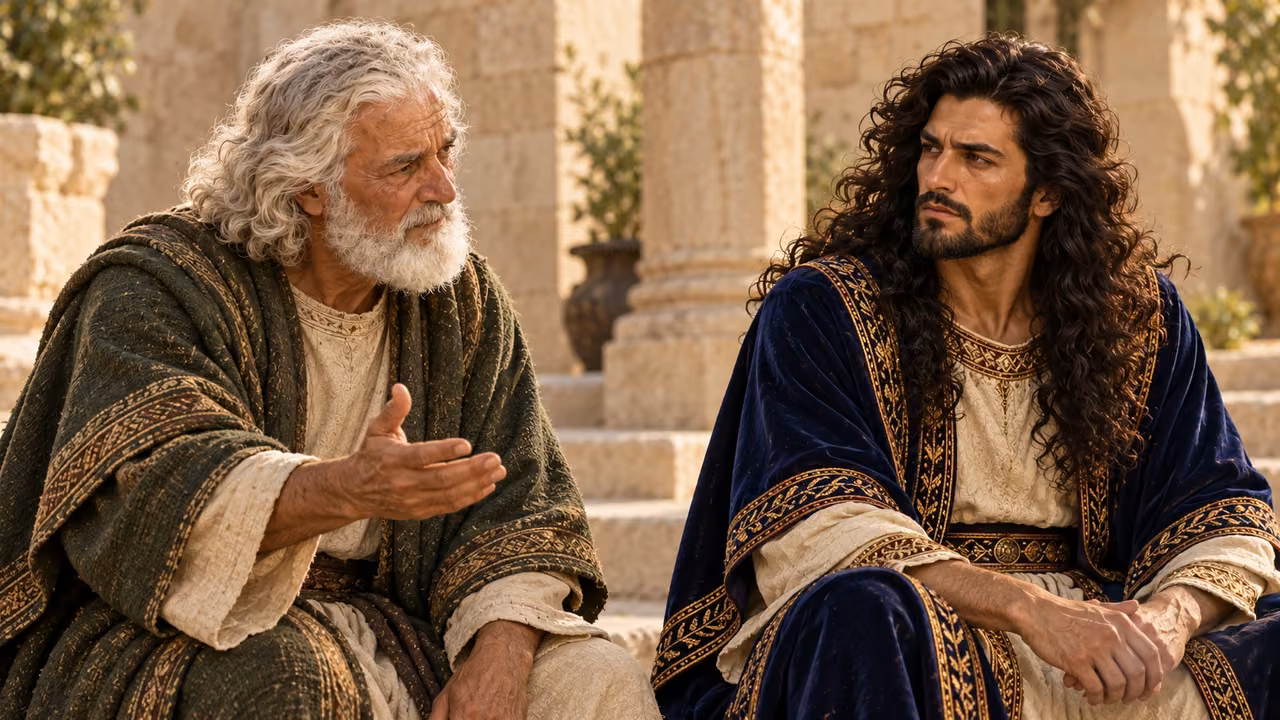 Hushai continues his explanation before Absalom.