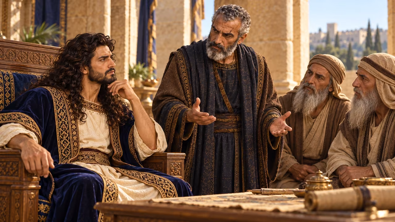 Absalom and the elders respond favorably to the proposal.