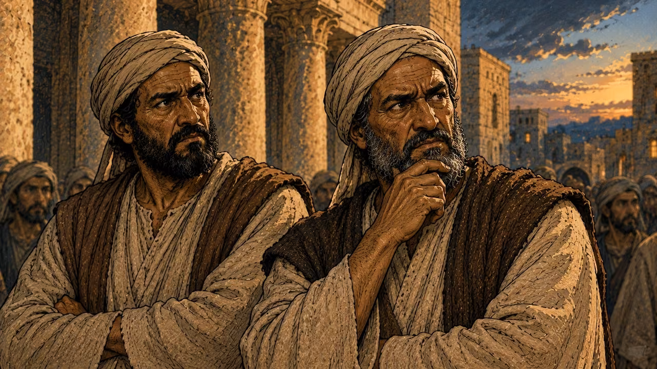 The authorities listen with displeasure as the apostles proclaim resurrection in Jesus.