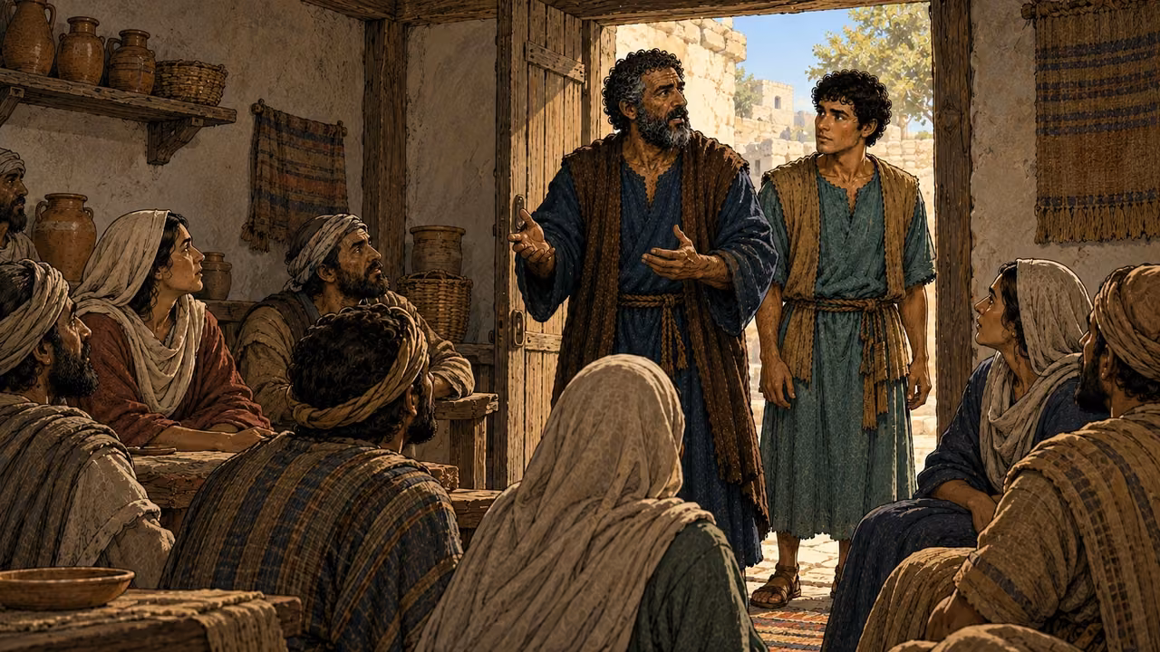 Peter and John return to their people and report what the leaders said.