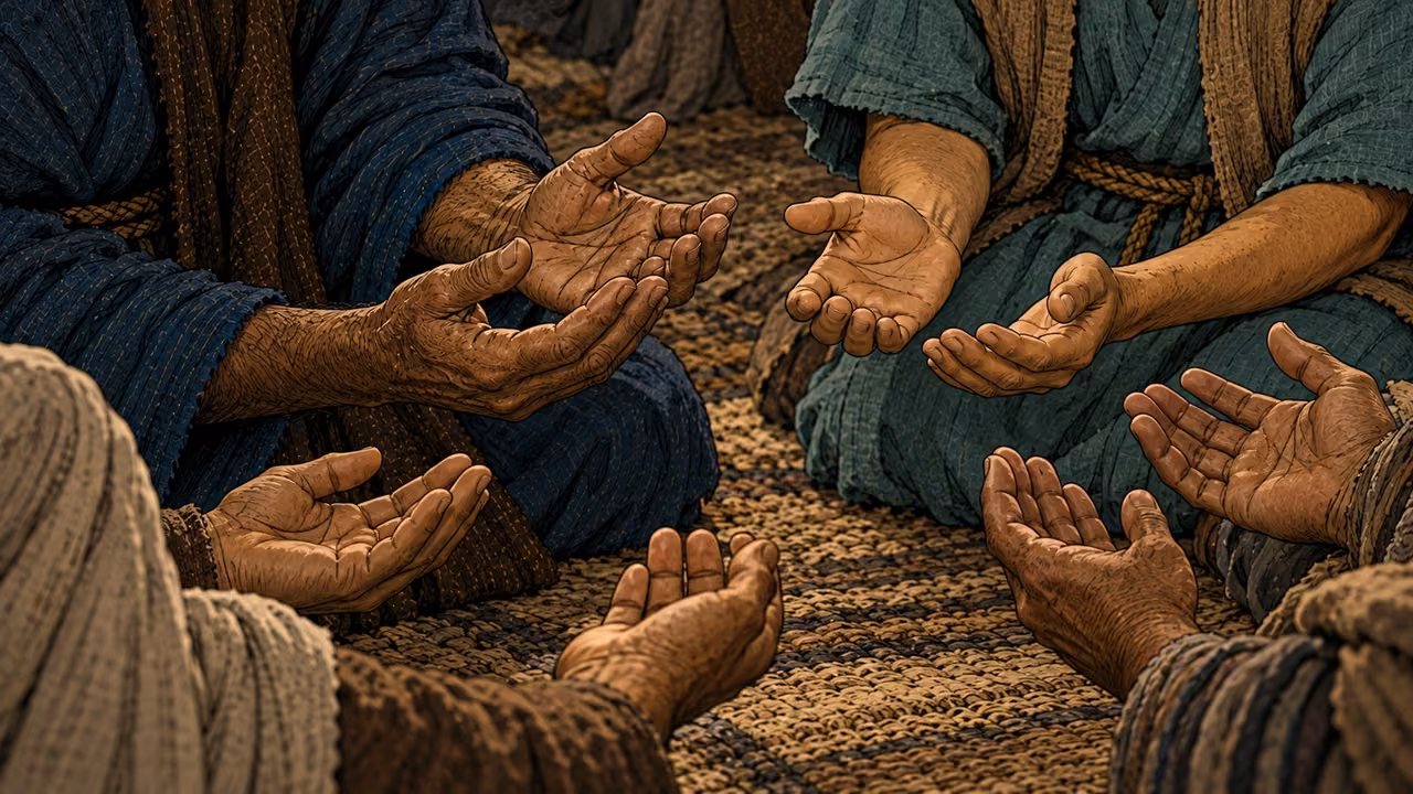 The believers ask for boldness to speak and for healing through Jesus’ name.