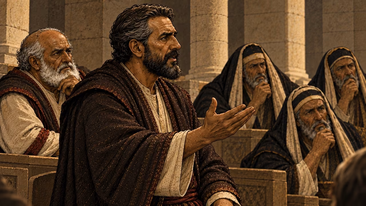 The high priest accuses the apostles of filling Jerusalem with their teaching.