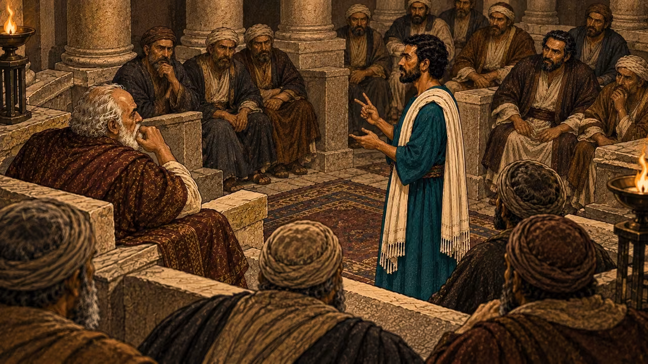 Stephen traces the tent’s history through Joshua and David to Solomon’s building of the house.